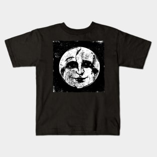 Man in the moon illustration Kids T-Shirt